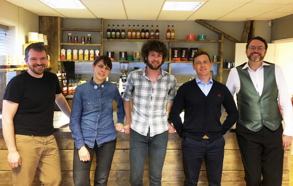 From left: Mat North, Diana Johnston, Darryl Docherty, James Shepherd, Brian Williams
